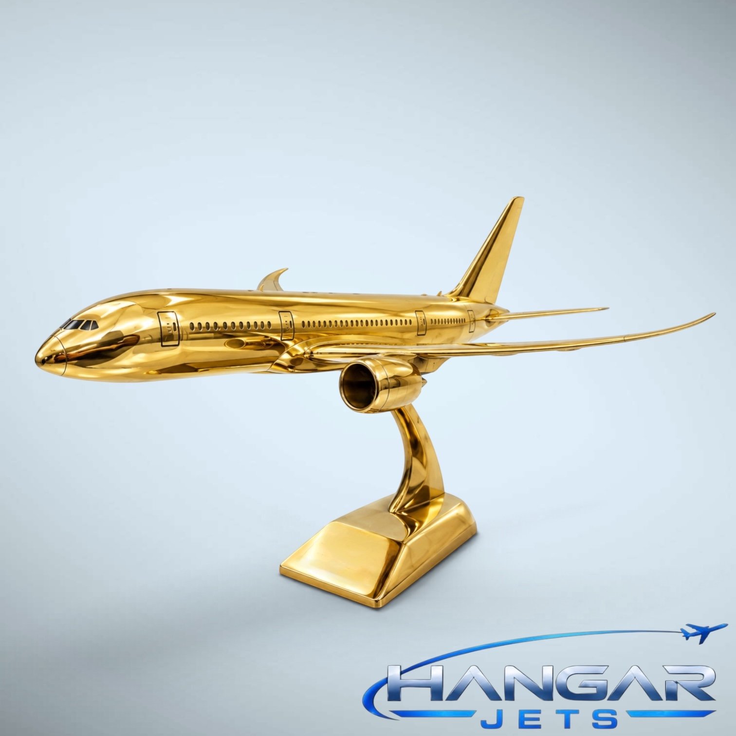 Boeing 787‑8 Brass Model – Exclusive made by HangarJets.com