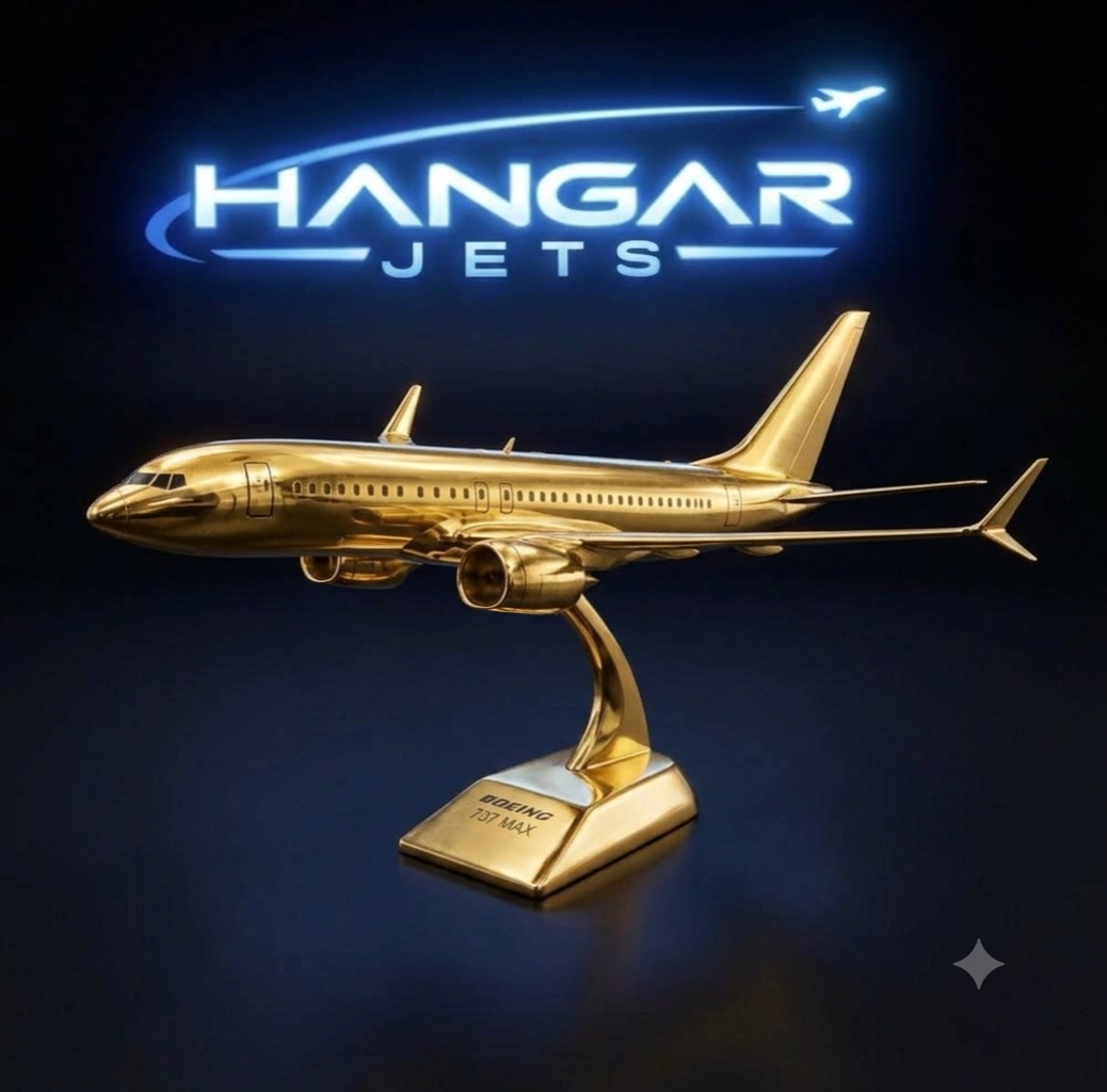 Boeing 737‑8 MAX Brass Model – Exclusive by HangarJets.com