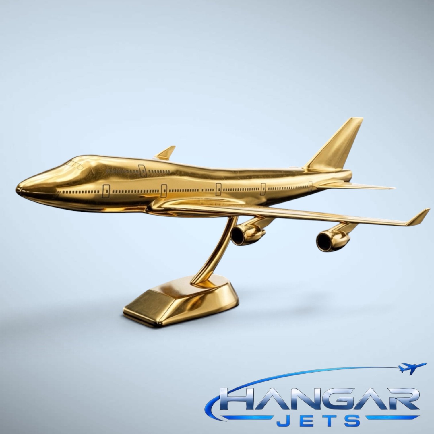 Queen of the Skies 747-400 Brass Highly polished Handmade