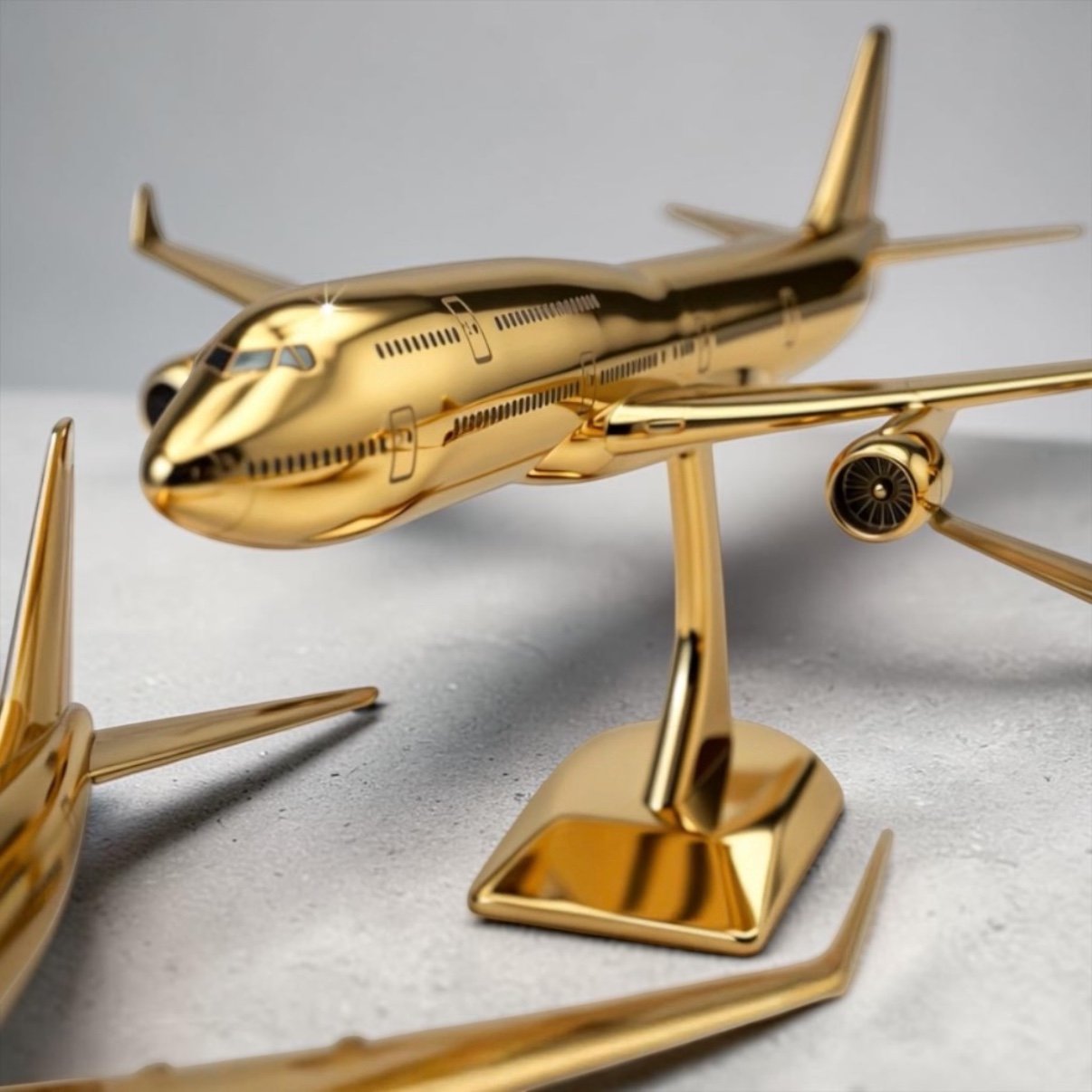 Queen of the Skies 747-400 Brass Highly polished Handmade